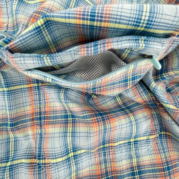 Exofficio Men’s Plaid Button Down Shirt, Sz. L Short Sleeves Hiking Fishing - Picture 8 of 10